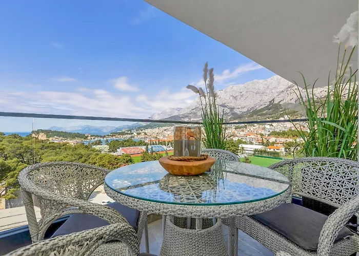 Luxury Sea View With Pool Lägenhet Makarska